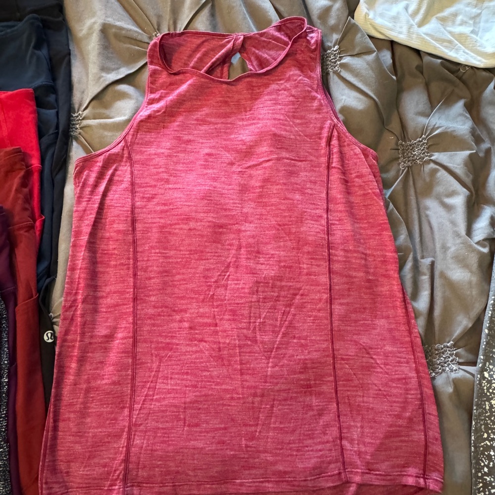 Lululemon Heather Red Tank Top